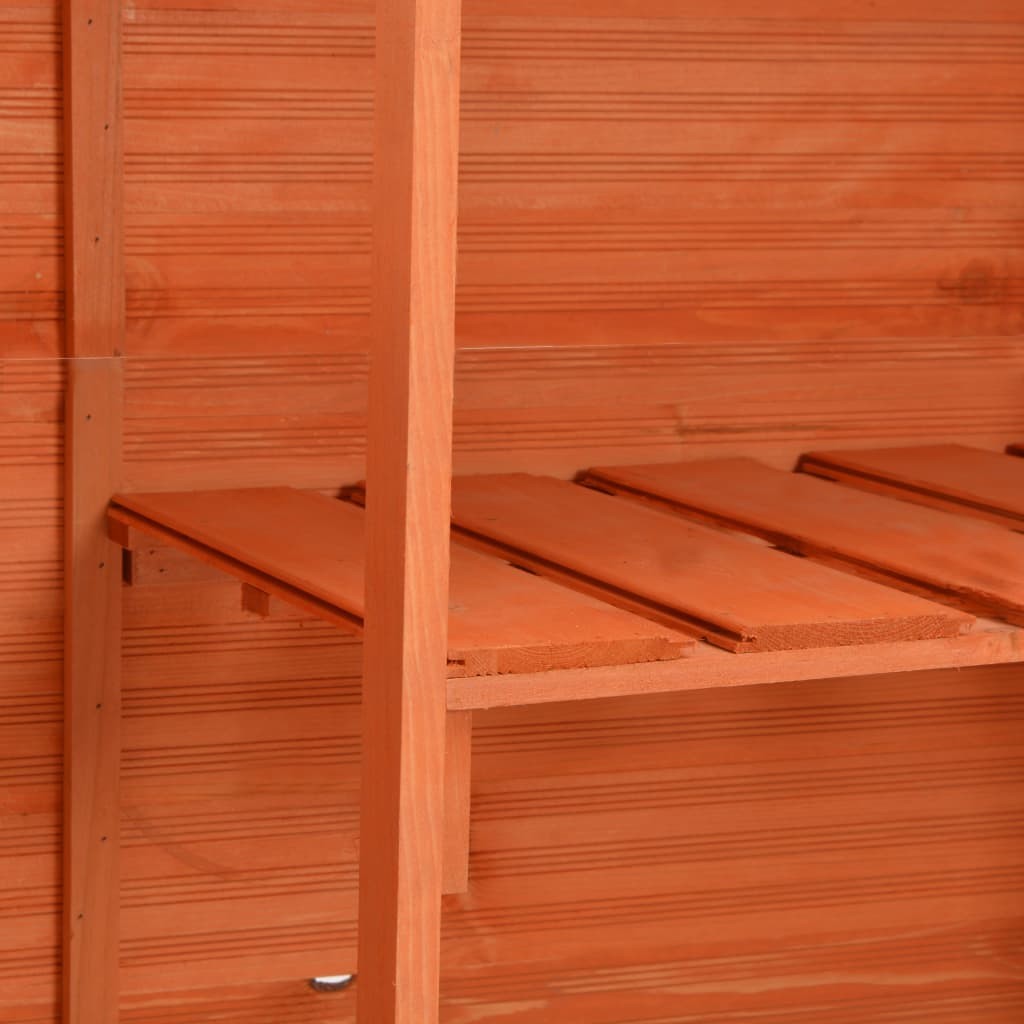 Garden Storage Shed 120x50x91 cm Wood